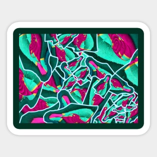 All eyes on you abstract colorful design Sticker